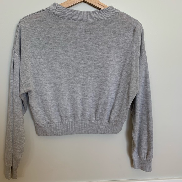 H&M grey sweater top size S - Picture 2 of 6